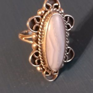 Sterling Silver Semi Precious Stone Ring